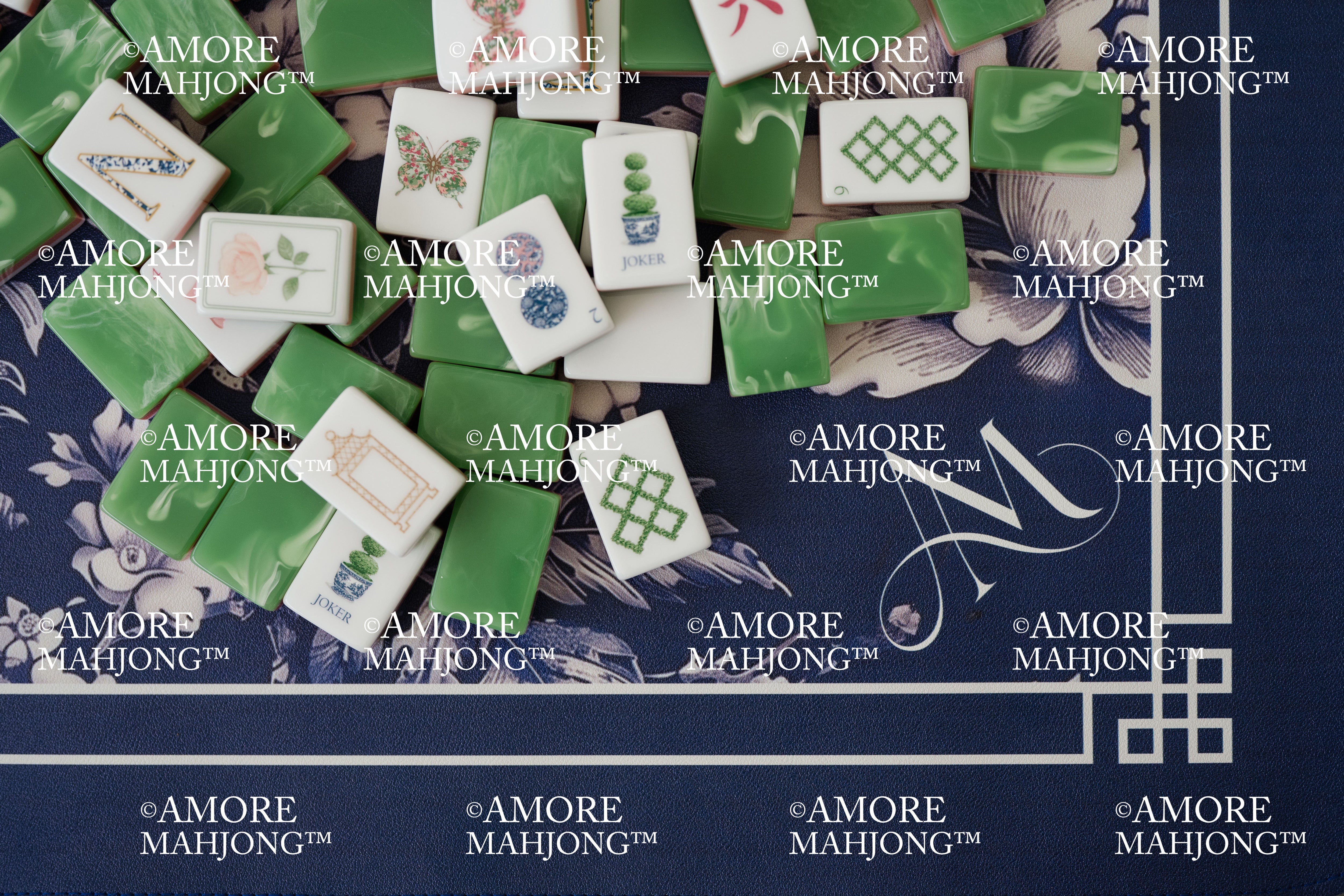 Southern Garden Tiles: The French Jade Back