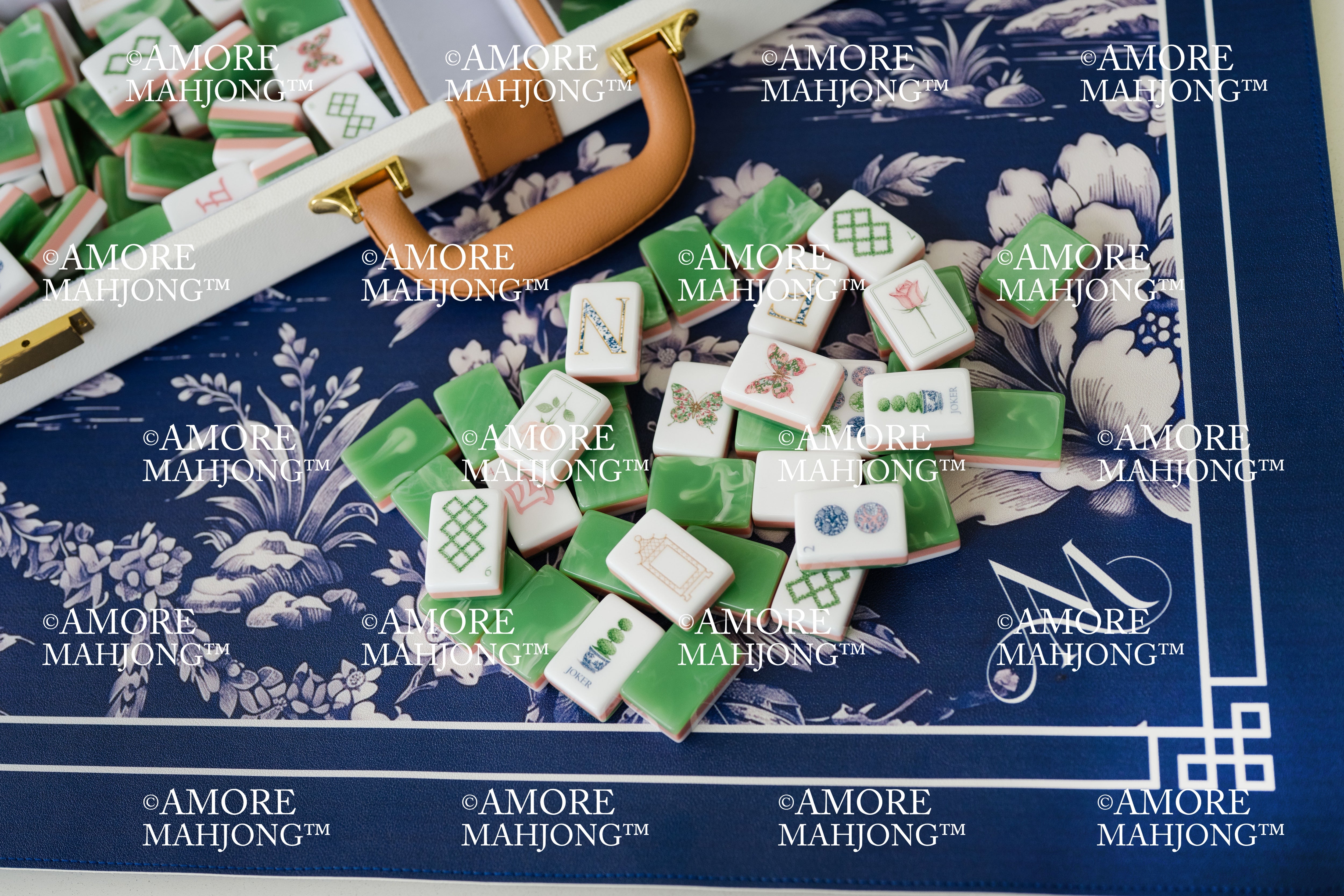 Southern Garden Tiles: The French Jade Back