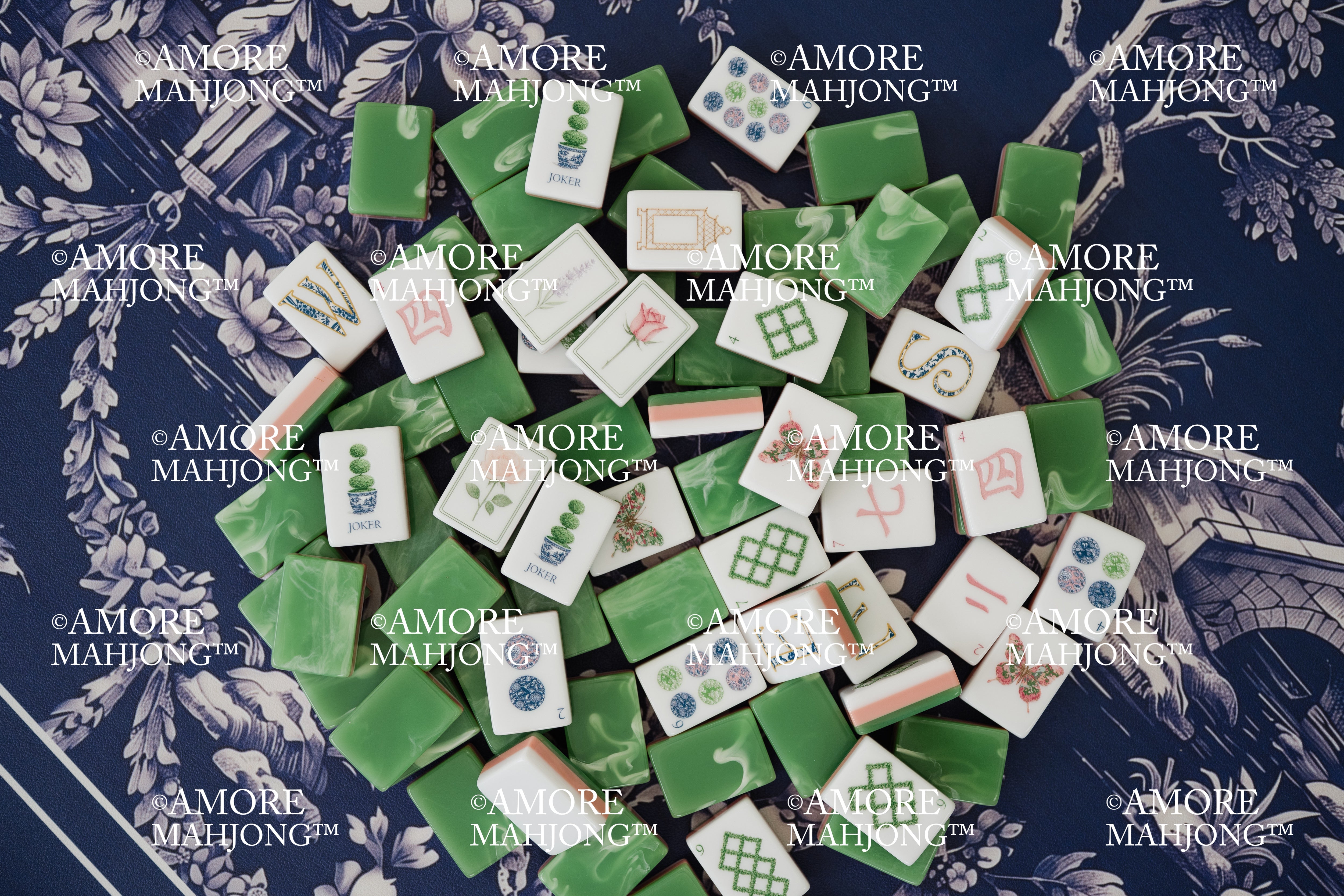 Southern Garden Tiles: The French Jade Back