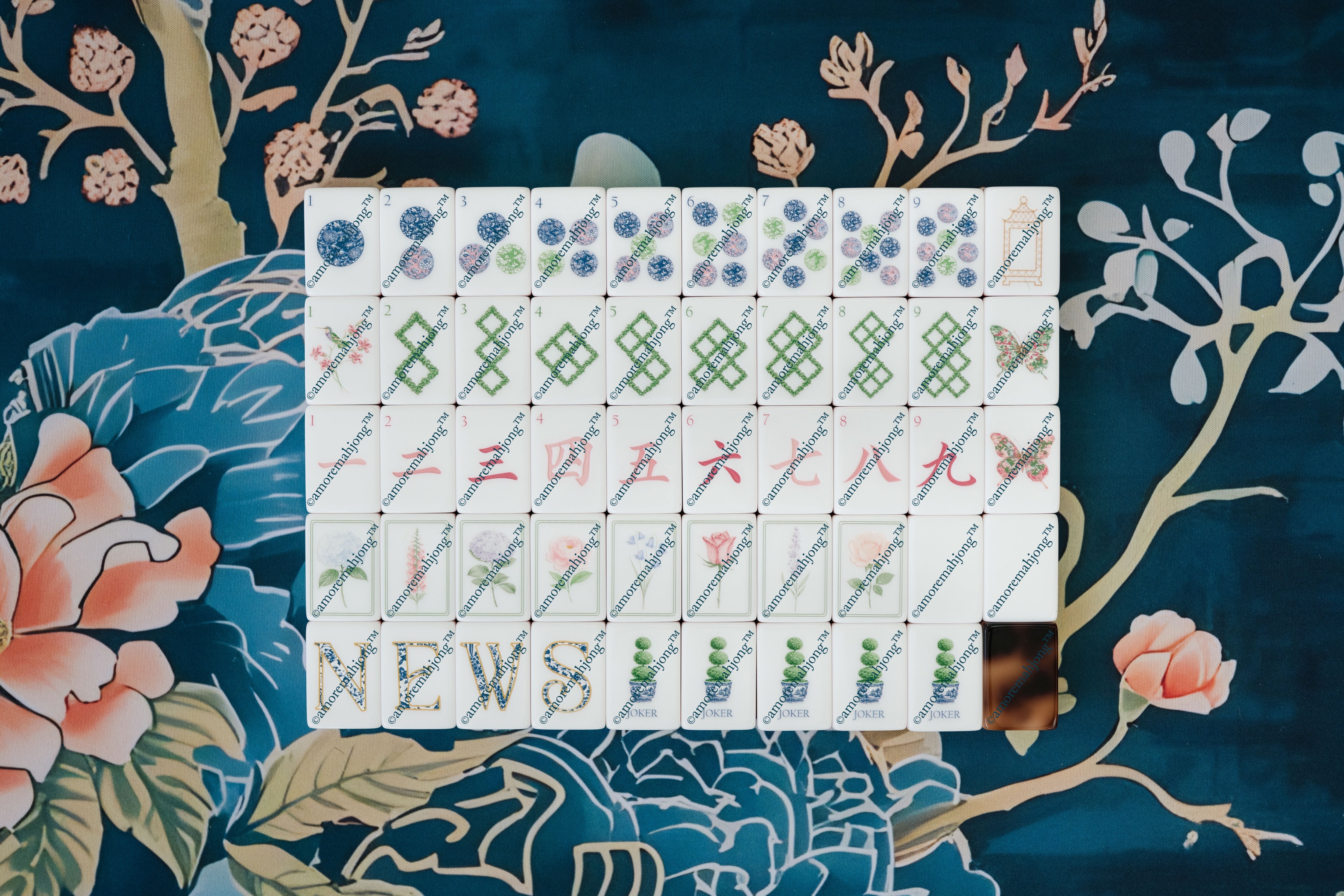 Southern Garden Tiles: The Blonde Tortoiseshell Back