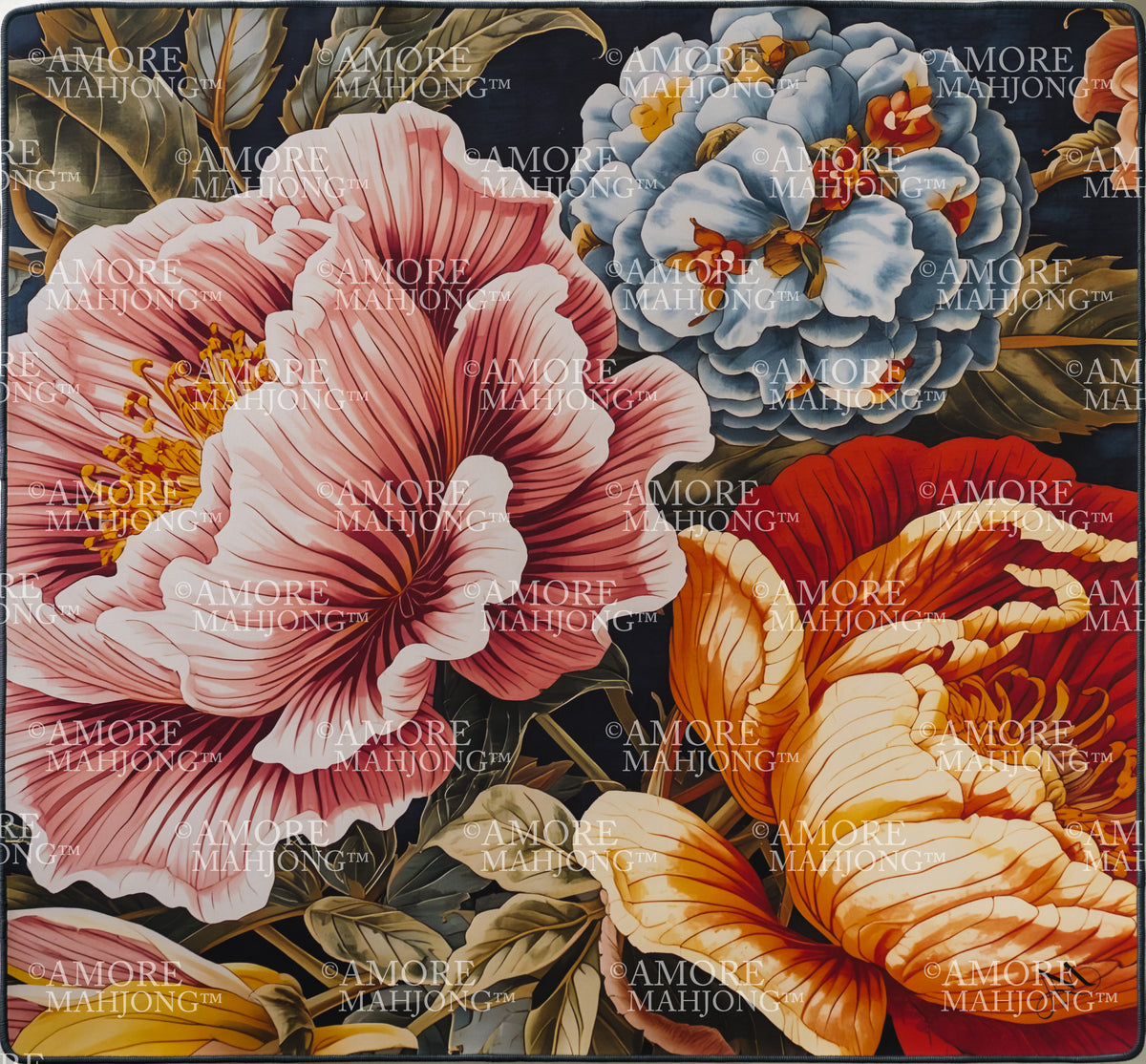 Midnight Botanica Mahjong Mat