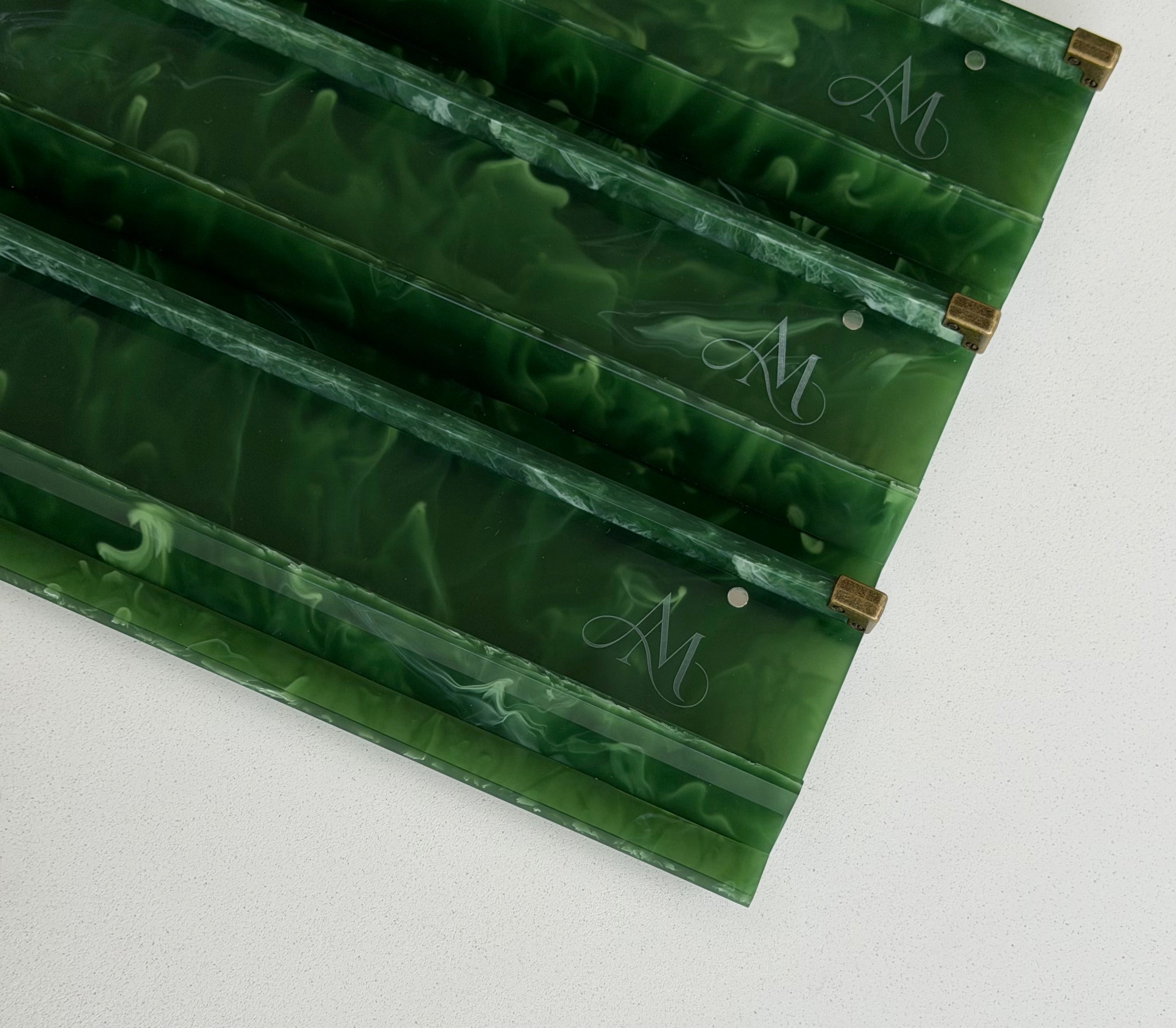 Rich Jade Mahjong Rack Set