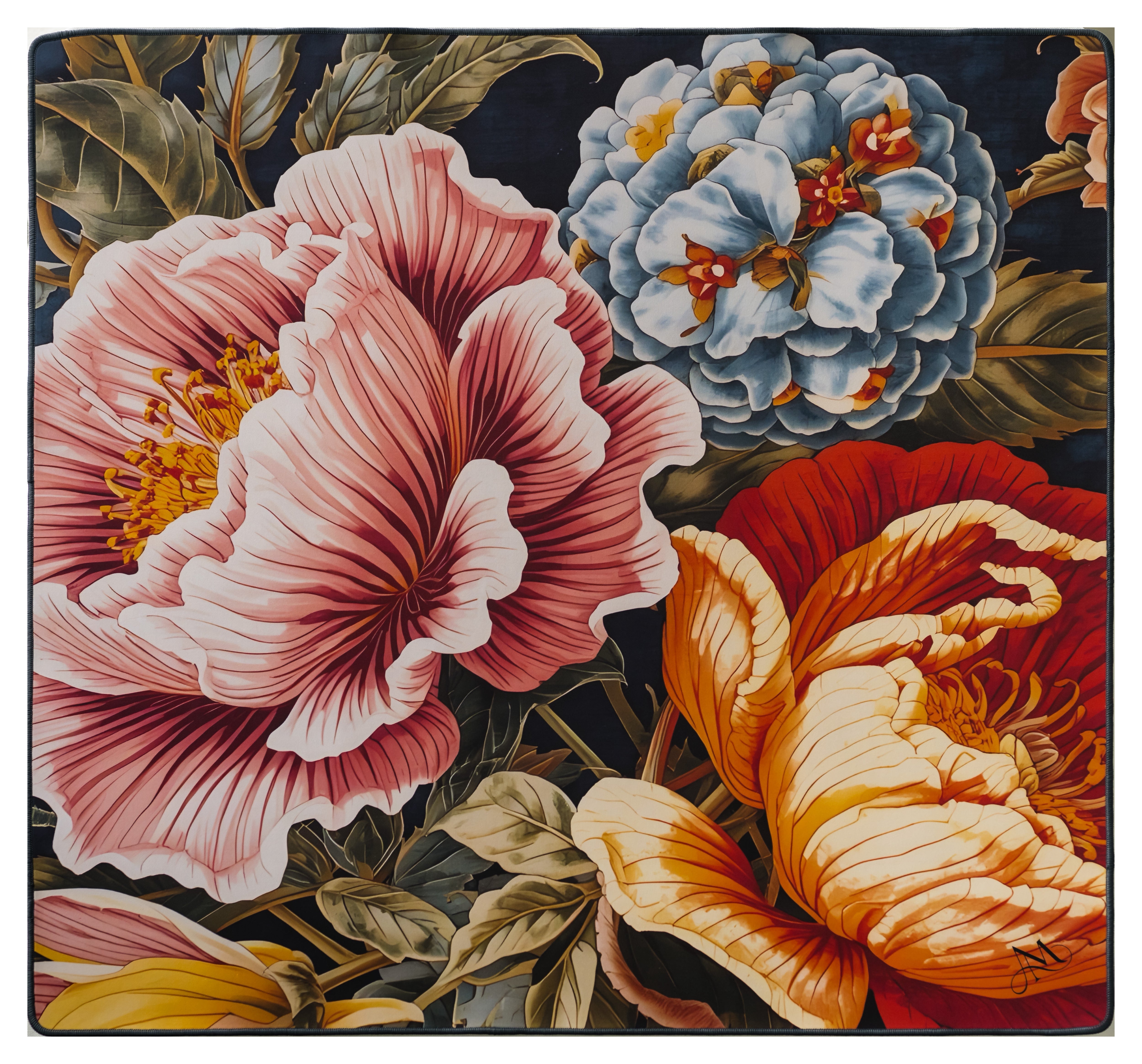 Midnight Botanica Mahjong Mat