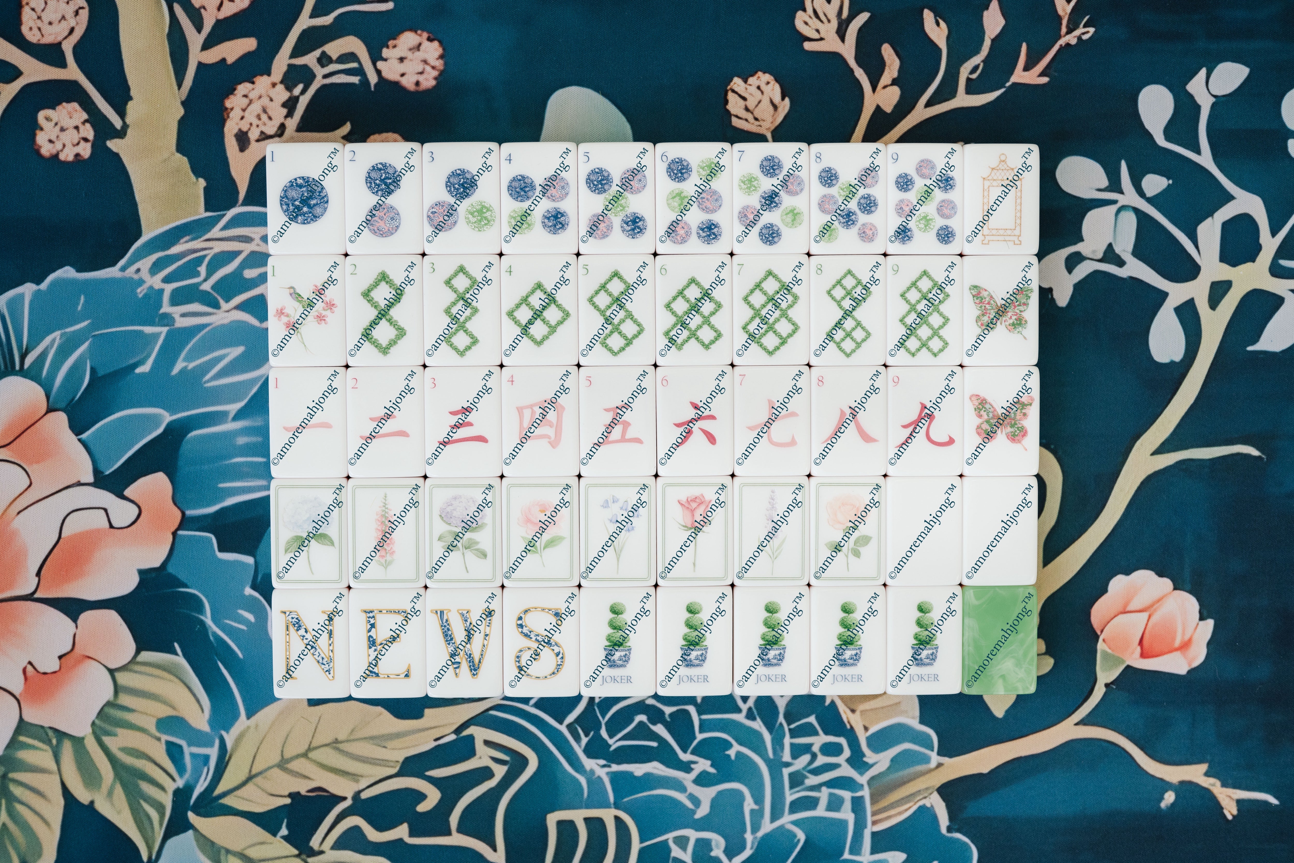 Southern Garden Tiles: The French Jade Back